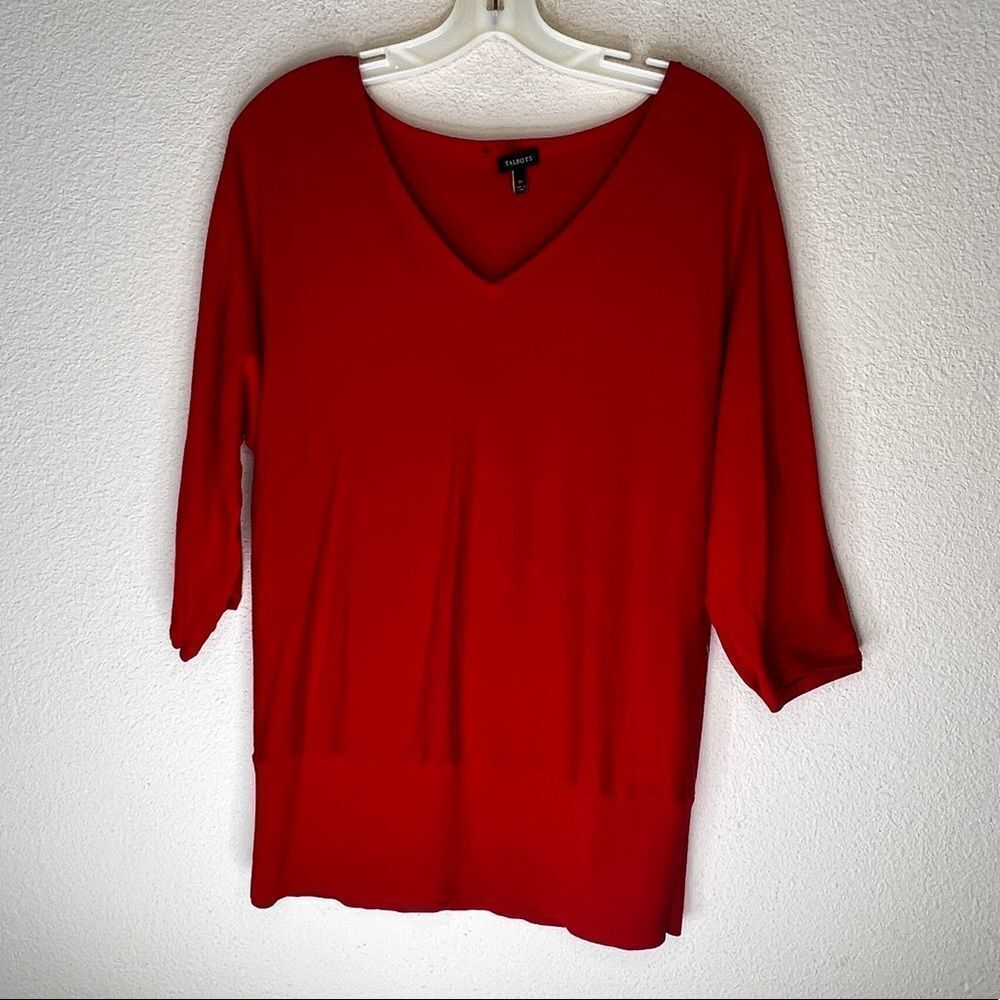 Talbots Red‎ Sweater - Picture 2 of 7